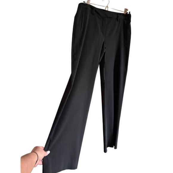 PRADA black silk blend wide legged pants size 44 - Picture 2 of 11